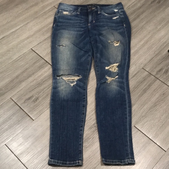Joe’s Jeans “Keagan” Medium Wash Distressed Skinny Ankle Jeans size 26 - Picture 5 of 11